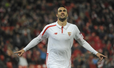 Iborra en el Athletic-Sevilla FC