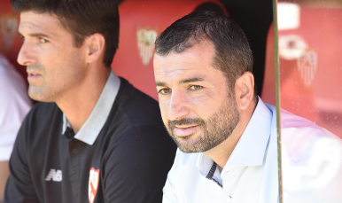 Diego Martínez entrenador del Sevilla Atlético
