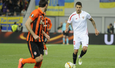 Vitolo en el Shakhtar-Sevilla FC