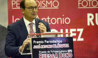 Discurso del presidente en los premios Blázquez