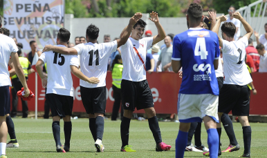 El Sevilla Atlético contra la UD Logroñés
