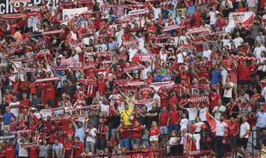 Aspecto de las gradas del Sánchez-Pizjuán