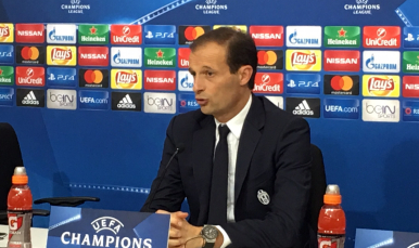 Allegri, en la sala de prensa José Antonio Sánchez Araujo