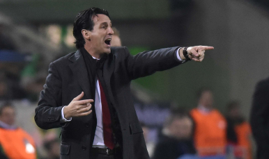 Unai Emery en el Borussia-Sevilla FC