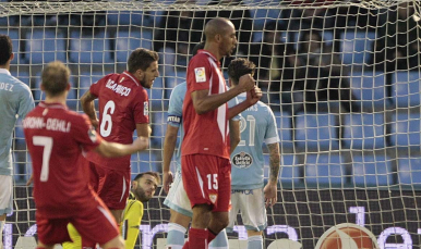 Gol de Carriço en el Celta-Sevilla FC