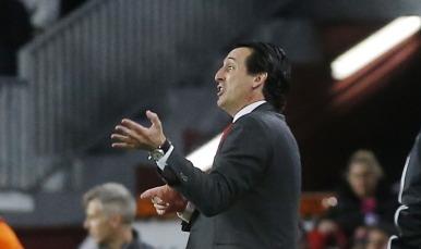 Unai Emery en el FC Barcelona-Sevilla FC