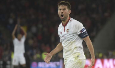 Coke en un partido de Europa league