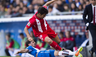 Curro Sánchez en el Espanyol-Sevilla FC