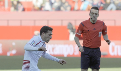 Cristóforo en el partido Sevilla FC-Athletic Club
