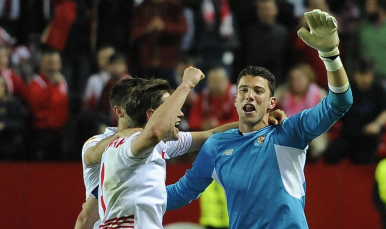 David Soria en el Sevilla FC-Athletic Club