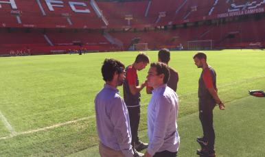 Del Nido Carrasco y Alejandro Álvarez en el estadio