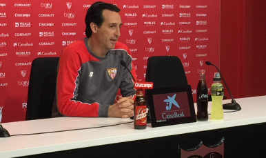 Emery en rueda de prensa