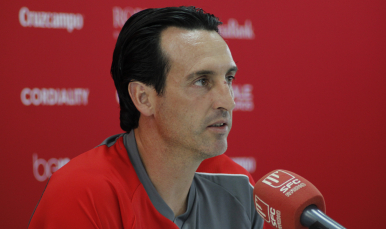 Emery en sala de prensa