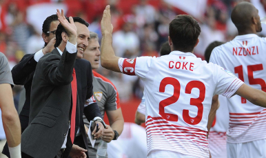Emery en el Sevilla FC-Betis