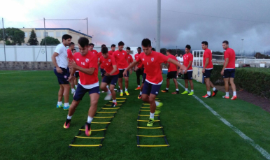 Entrenamiento del Sevilla Atlético
