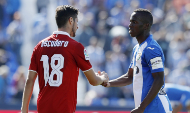 Escudero del Sevilla FC y Koné del Leganés