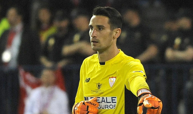 Sergio Rico en la final de la Copa del Rey