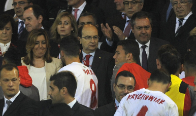 El presidente José Castro tras la final de Copa del Rey