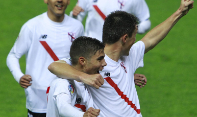 Pozo y Marc Gual del Sevilla Atlético