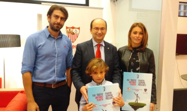 Presidente y Aitor Puerta en el VIII Trofeo Antonio Puerta
