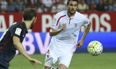 Iborra durante un partido 