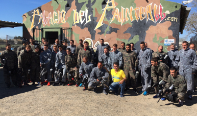 El Sevilla FC realizaun entrenamiento especial... ¡Paintball!