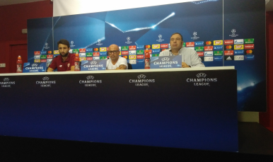 Rueda de prensa oficial previa a la cita ante el Olympique de Lyon