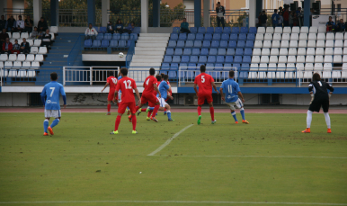 Partido entre el Melilla y el Sevilla Atlético
