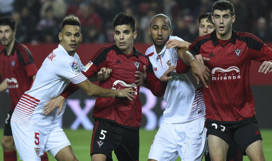 Kolo, en el Sevilla FC-Mirandés