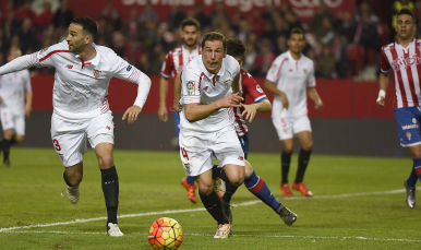 Krychowiak durante el partido ante el Sporting
