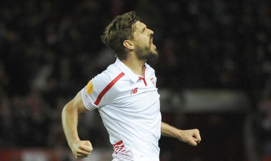 Llorente en el Sevilla FC-Molde FK 