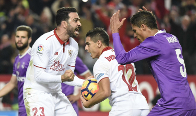 Rami, en el Sevilla FC-Real Madrid