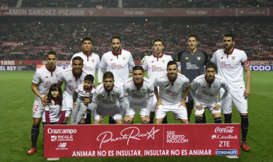 Once titular del Sevilla FC ante el Real Madrid