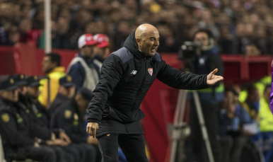 Jorge Sampaoli en el Sánchez-Pizjuán