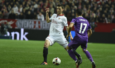 Lenglet, en el Sevilla FC-Real Madrid