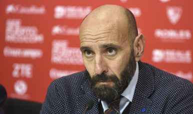 Monchi, en la presentación de Jovetic