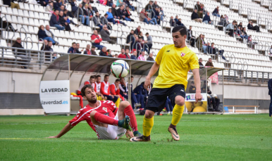 Matos del Sevilla Atlético ante el Real Murcia