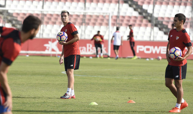 Nasri entrena con el grupo 