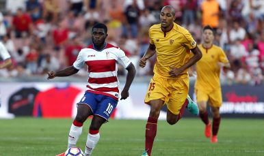Nzonzi en el partido ante el Granada