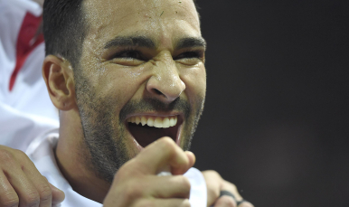 Rami celebra el gol ante el Betis 