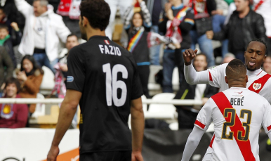 Fazio, en el Rayo-Sevilla FC
