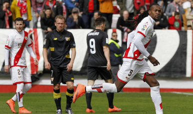 Gol de Manucho en el Rayo-Sevilla FC