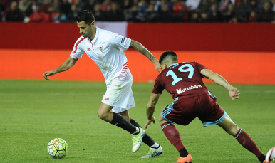 Vitolo en el Sevilla FC-Real Sociedad
