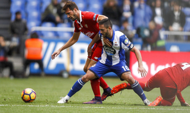 Franco Vázquez ante el Deportivo de la Coruña
