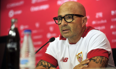 Jorge Sampaoli, técnico del Sevilla FC