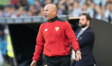 Jorge Sampaoli en el Celta-Sevilla FC