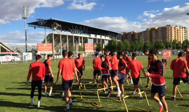 Entrenamiento del Sevilla Atlético
