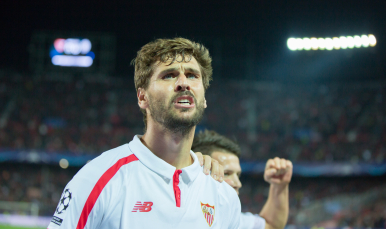 Llorente en el Sevilla FC-Juventus