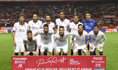 Once titular del Sevilla FC ante el Valencia CF