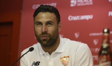 Sirigu en la sala de prensa